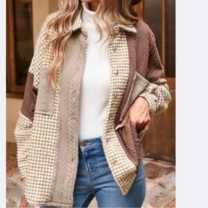 New button down  long sleeve jacket